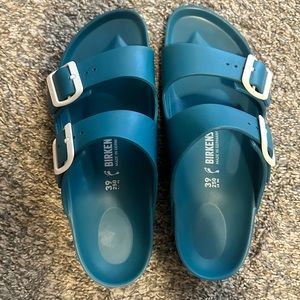 Turquoise Birkenstocks